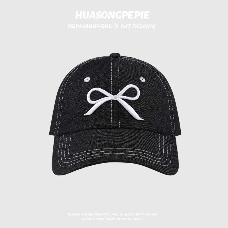 Women's Black Bow Cap with UV Sunglasses — feature 4