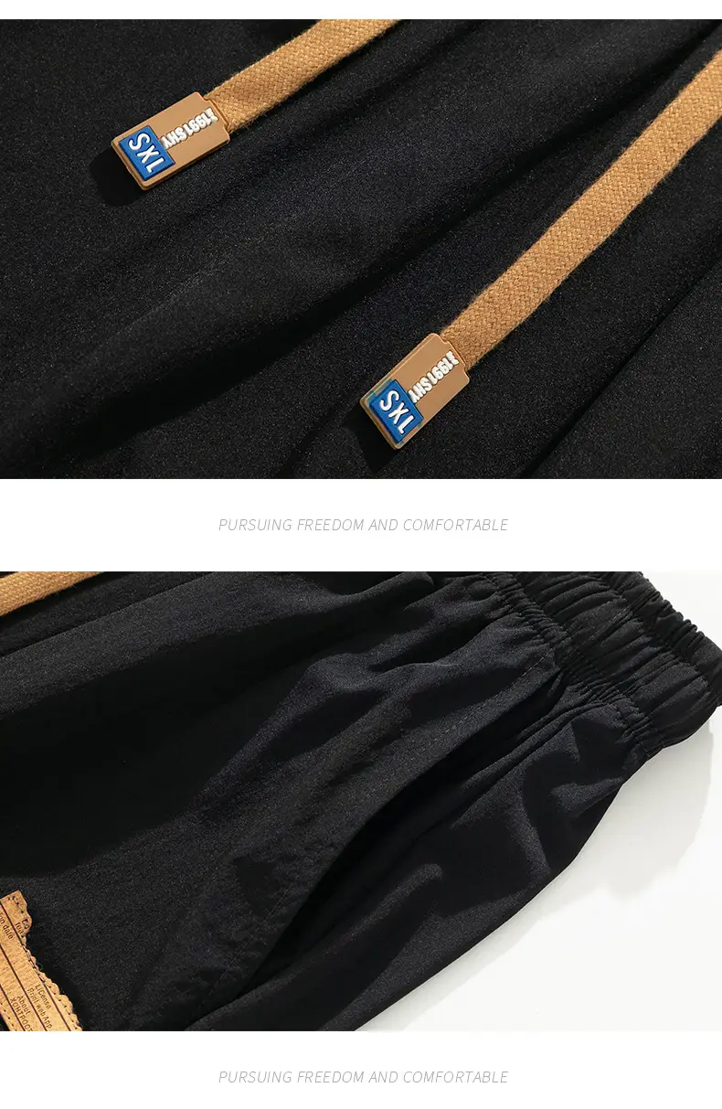 Men's Grey Jogger Pants Wide Leg Loose Fit Spring Autumn — feature 24