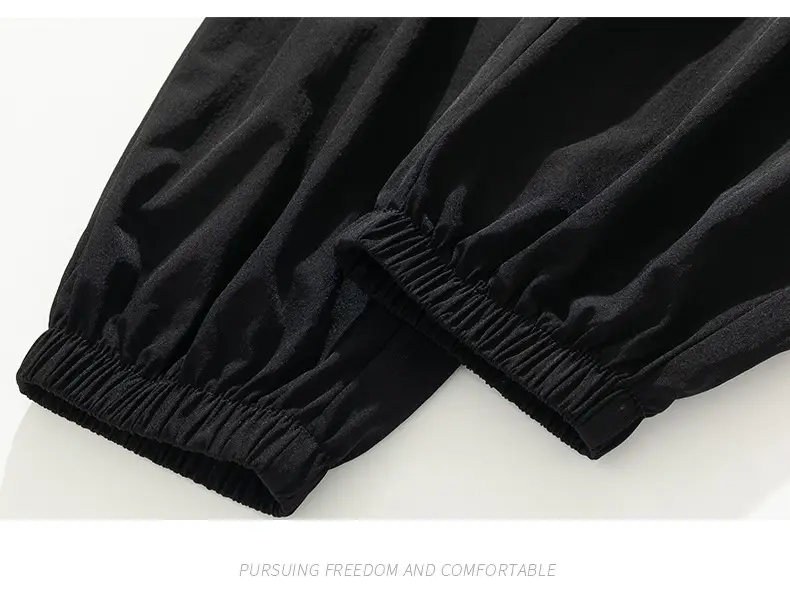 Men's Grey Jogger Pants Wide Leg Loose Fit Spring Autumn — feature 25
