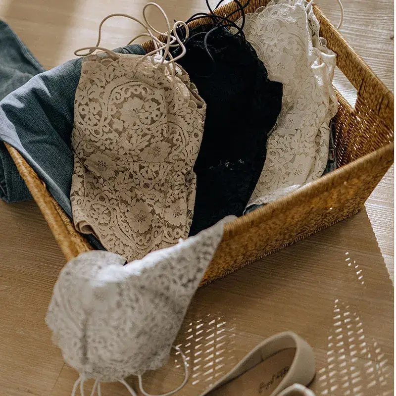 Lace Sexy Sling Lingerie Women's Thin No Steel Rings French Style Push-up Base Home Outer Wear Beautiful Back Long Bra - Image 7
