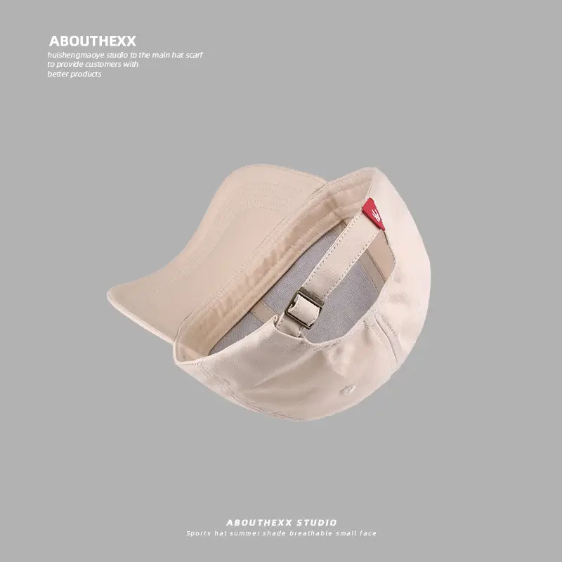 Men Embroidered Baseball Cap Beige Cotton All Match — feature 15