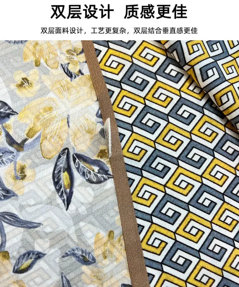 100% Mulberry Silk Scarf Long Strip Women's All-match Fashion Elegant Double-sided Tie Belt Scarf Star Same Style Scarf — feature 4