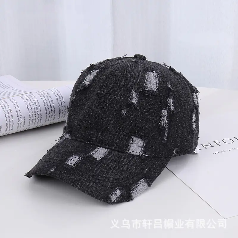 Men's Black Hole Cap All Season Casual Sun Hat - Image 3