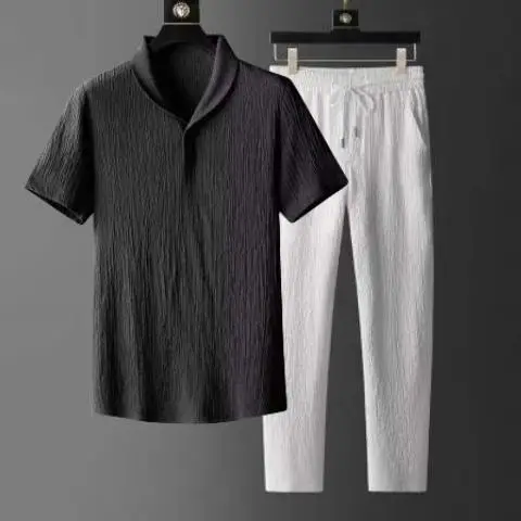 Black Top White Pants