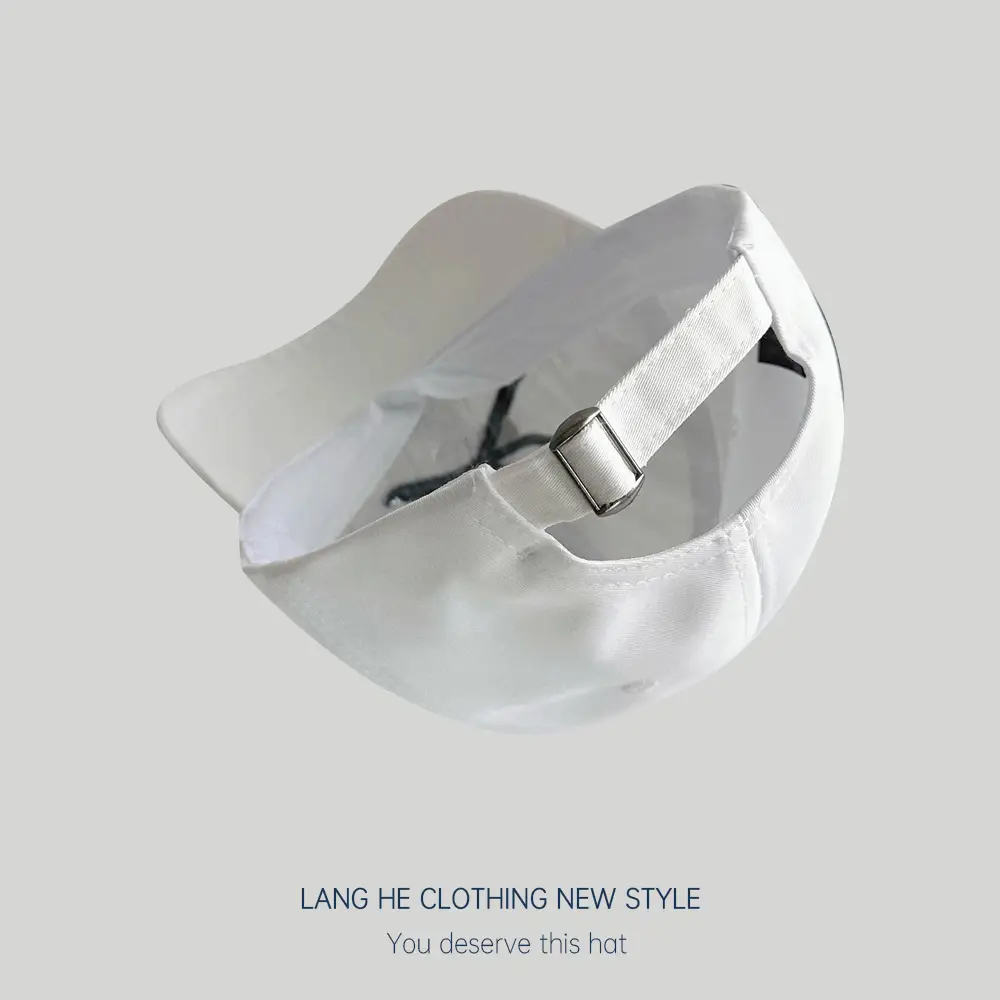 White Embroidered Bow Baseball Cap for Boys Girls - Image 10