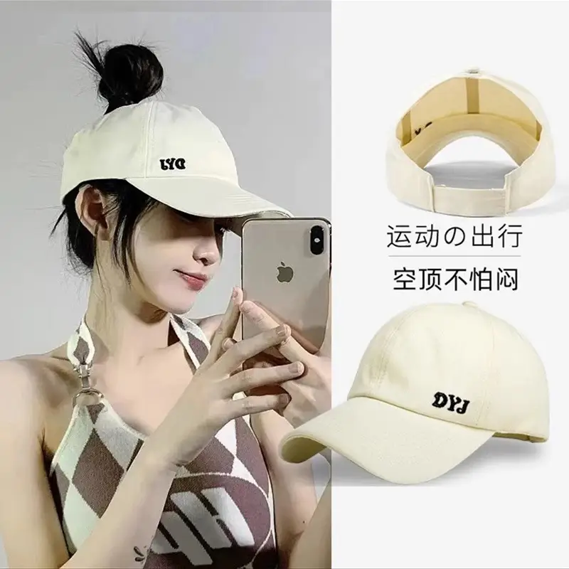 Women's White Baseball Cap with Adjustable Strap - Image 9