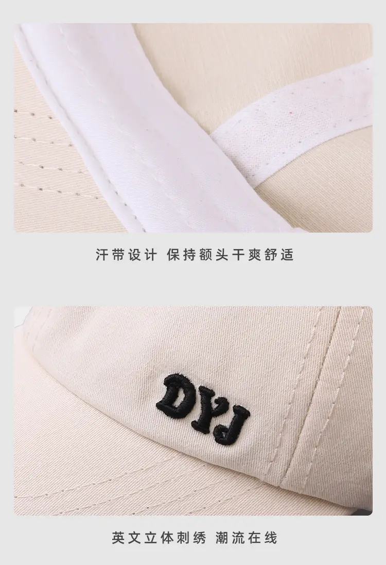 Women's White Baseball Cap with Adjustable Strap — feature 4