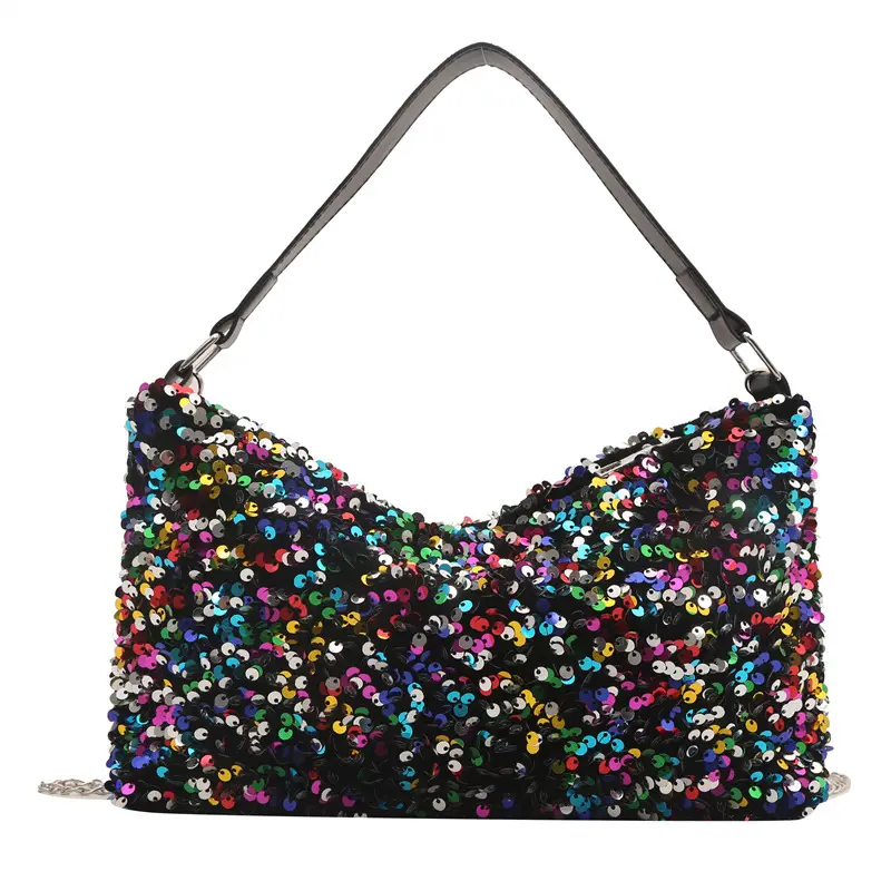 Korean Style Sequin Chain Shoulder Bag for Women - Image 10