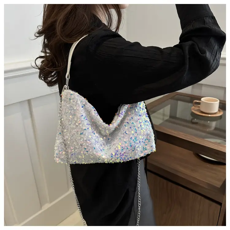 Korean Style Sequin Chain Shoulder Bag for Women — feature 10