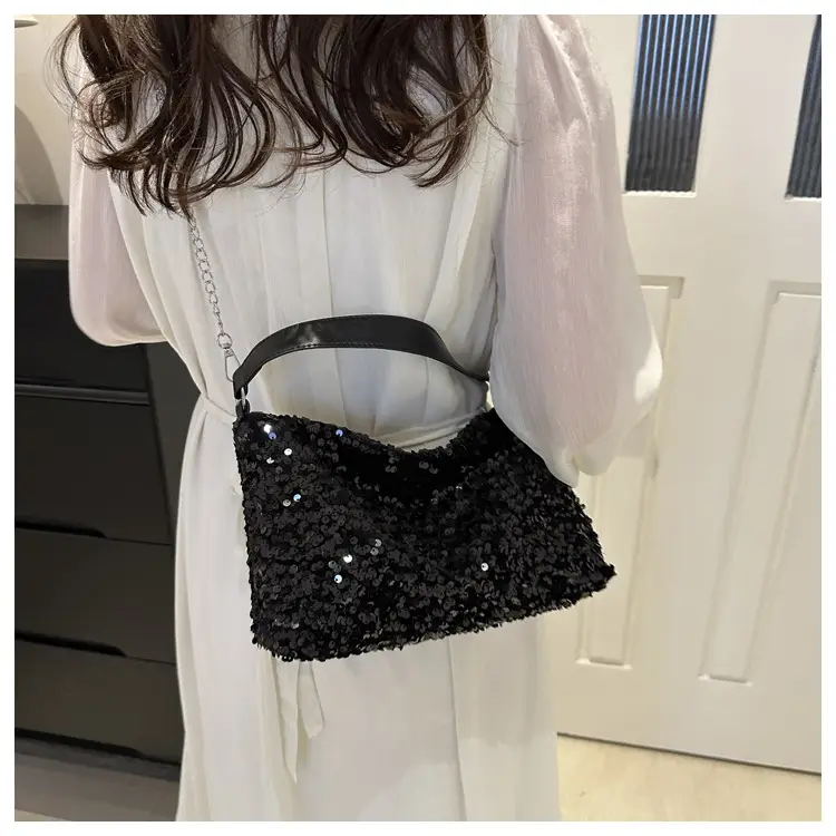 Korean Style Sequin Chain Shoulder Bag for Women — feature 19