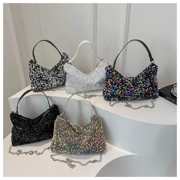 Korean Style Sequin Chain Shoulder Bag for Women — feature 22
