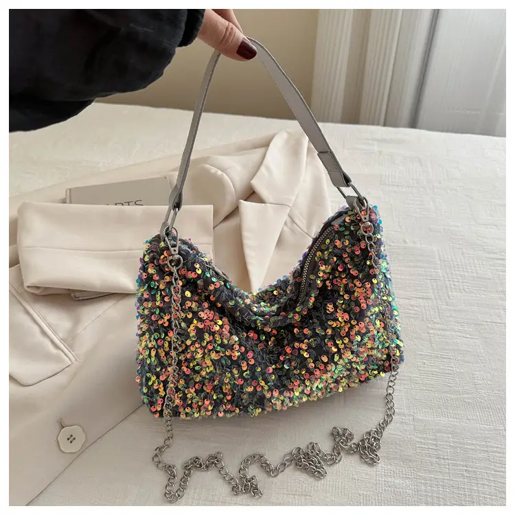 Korean Style Sequin Chain Shoulder Bag for Women — feature 24