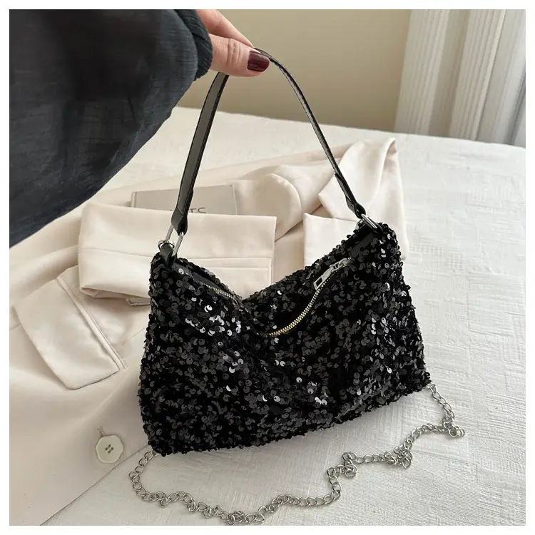 Korean Style Sequin Chain Shoulder Bag for Women — feature 25