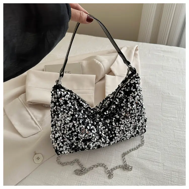Korean Style Sequin Chain Shoulder Bag for Women — feature 26