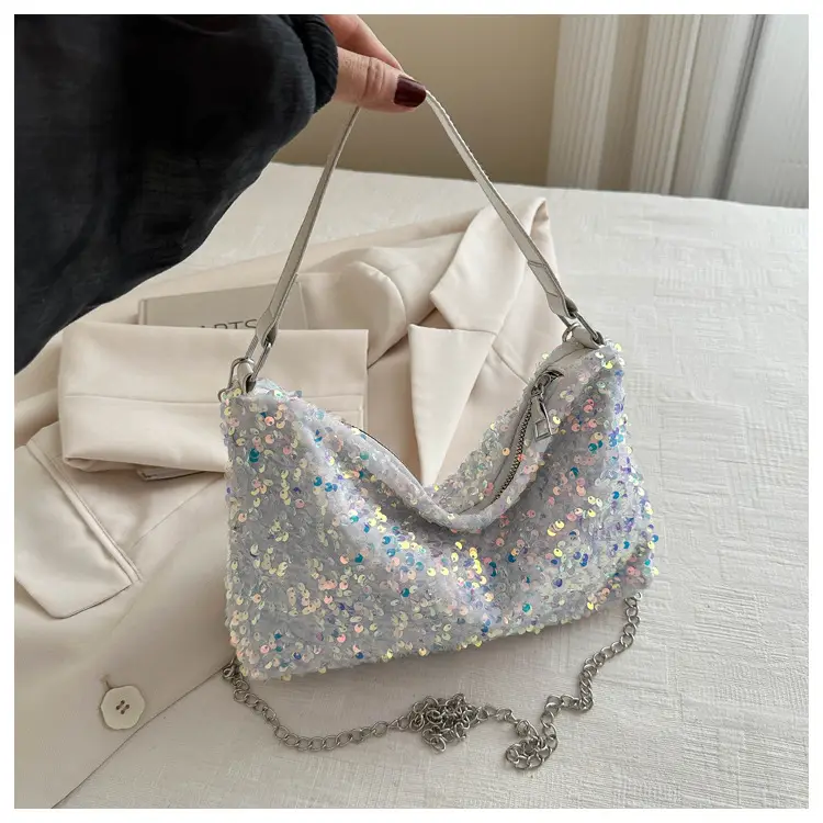 Korean Style Sequin Chain Shoulder Bag for Women — feature 27