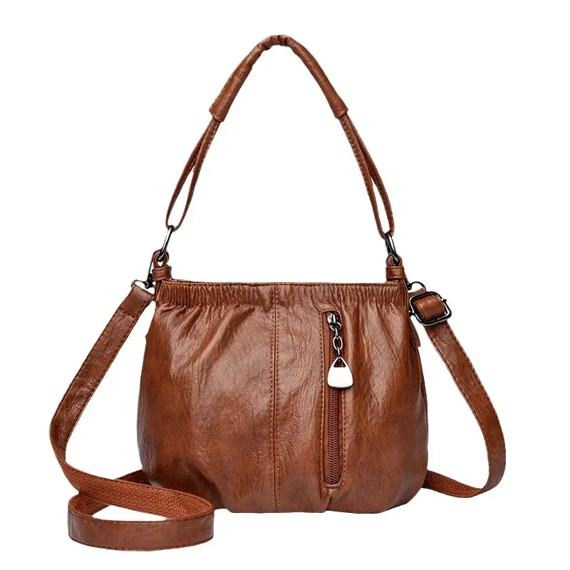 Women's Brown Leather Shoulder Bag 2026 - Image 8