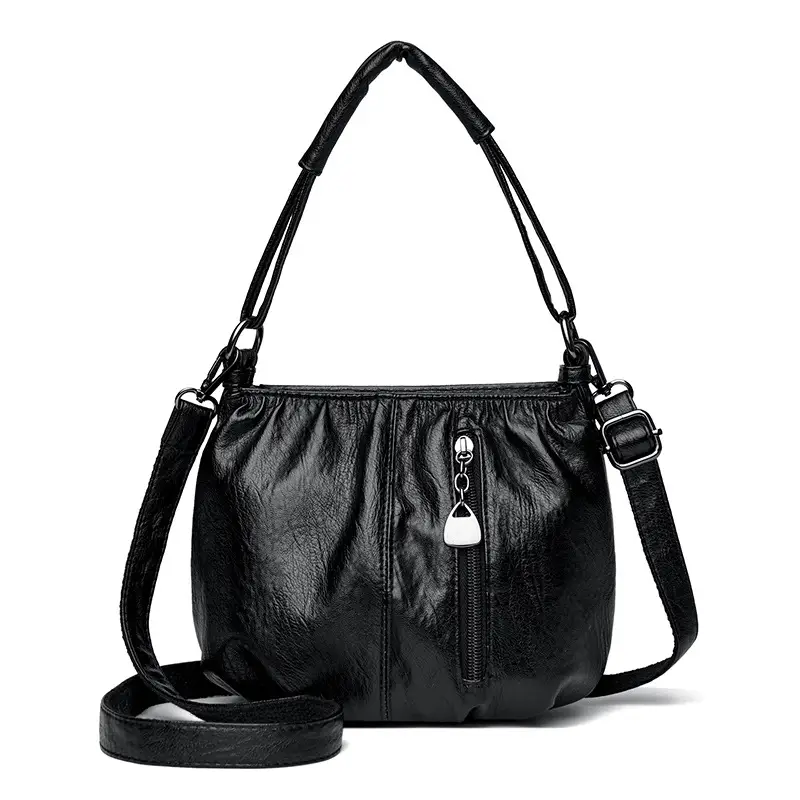 Women's Brown Leather Shoulder Bag 2026 - Image 2