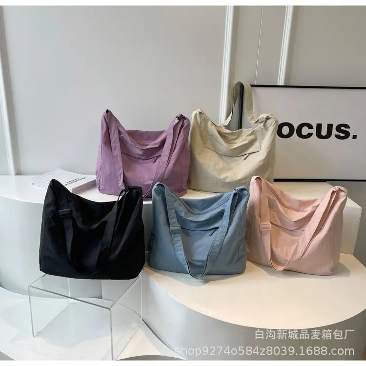 Purple Canvas Shoulder Bag for College Women 2026 — feature 14