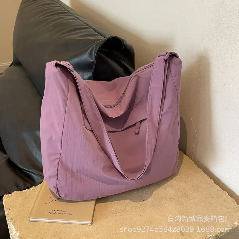 Purple Canvas Shoulder Bag for College Women 2026 - Image 5