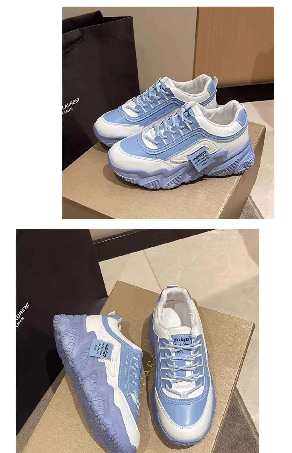Women Pink White Thick Casual Shoes 2025 — feature 16