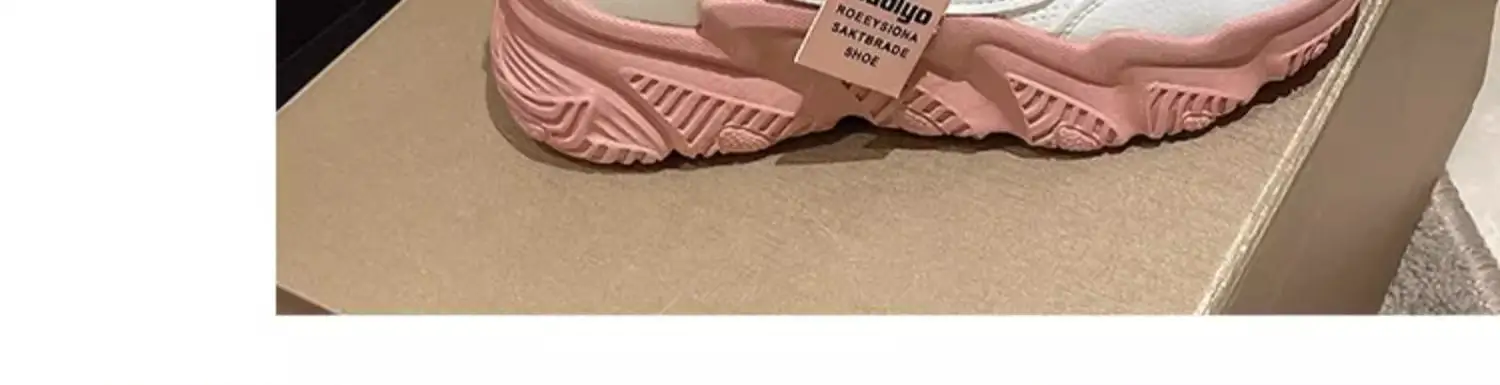 Women Pink White Thick Casual Shoes 2025 — feature 21