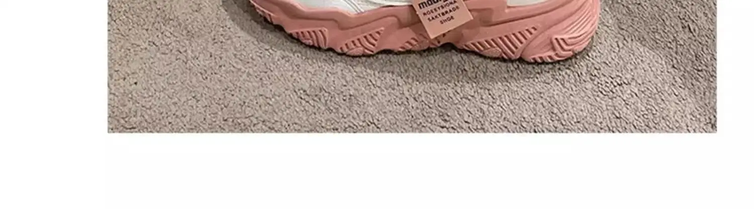Women Pink White Thick Casual Shoes 2025 — feature 7