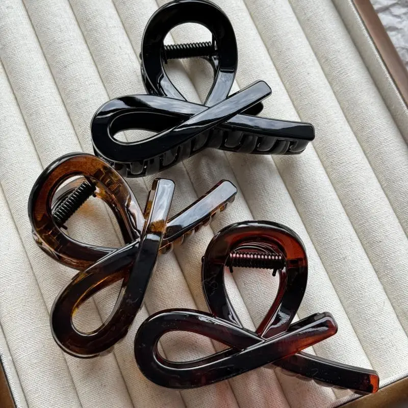 Cross-border Hair Clips Thickened Bright Small Bow Tie Grab Clip Half Tie Refined High-end Sense Hair Less Butterfly Round Spring Hairpin - Image 4