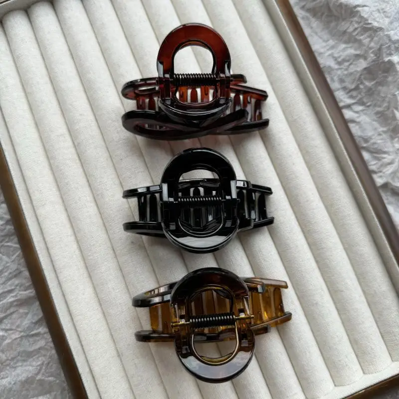 Cross-border Hair Clips Thickened Bright Small Bow Tie Grab Clip Half Tie Refined High-end Sense Hair Less Butterfly Round Spring Hairpin - Image 5