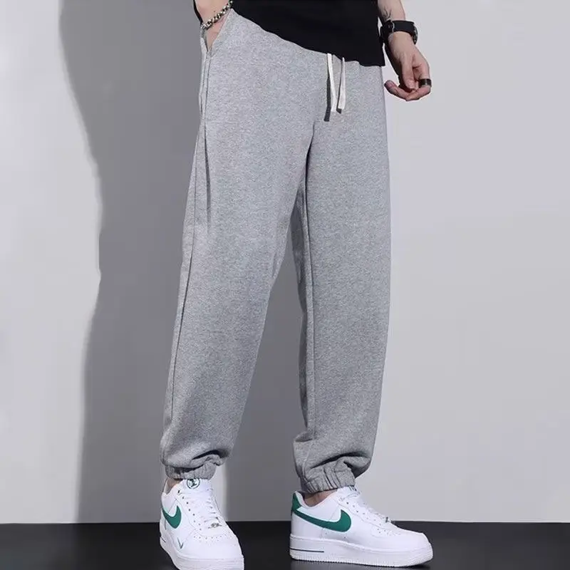 Men's Black Sweatpants Large Loose Fit Casual Pants — feature 4