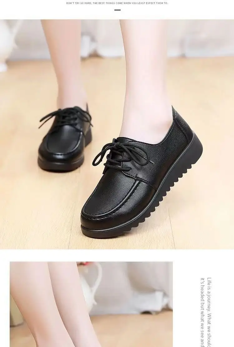 Women's Black Non-Slip Flat Loafers — feature 4