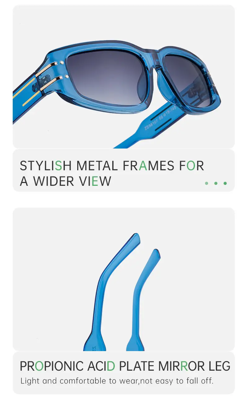 Square Frame Sunglasses for Women, Transparent, Sun Protection — feature 33