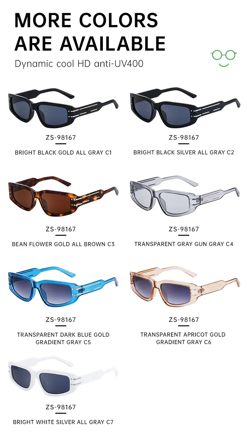 Square Frame Sunglasses for Women, Transparent, Sun Protection — feature 35
