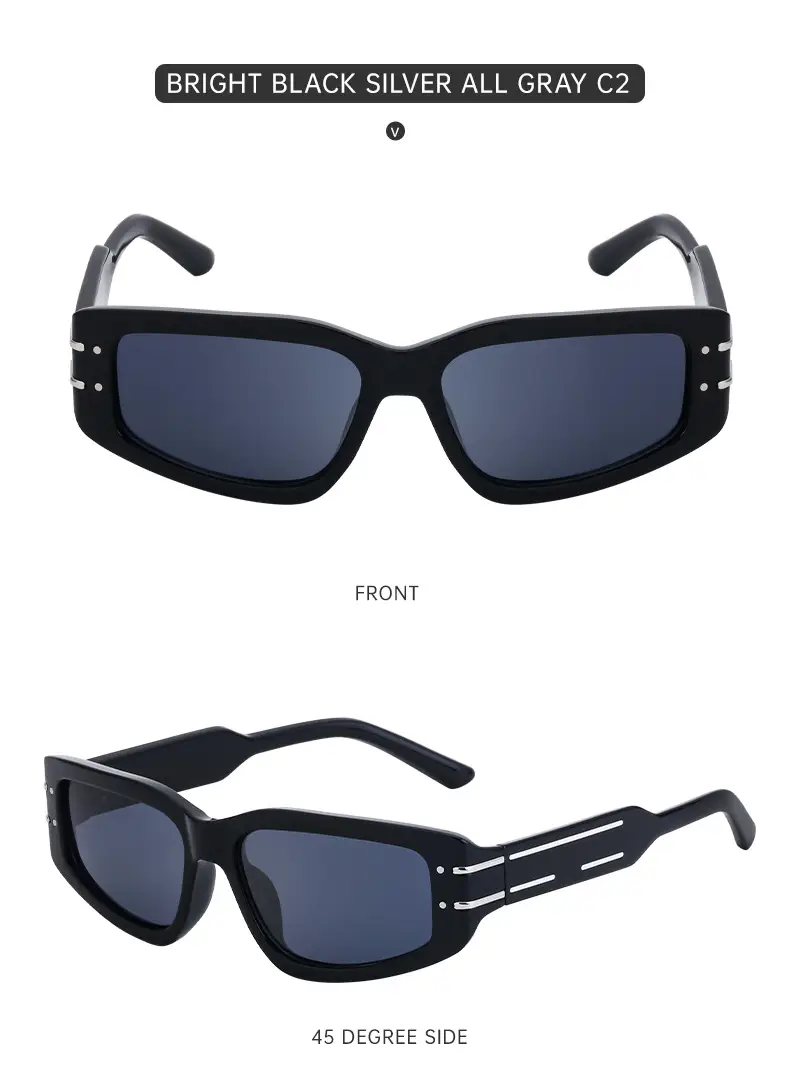 Square Frame Sunglasses for Women, Transparent, Sun Protection — feature 39