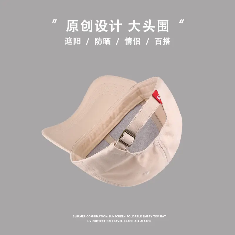 Women's UV Protection Hat Big Head Baseball Cap — feature 9