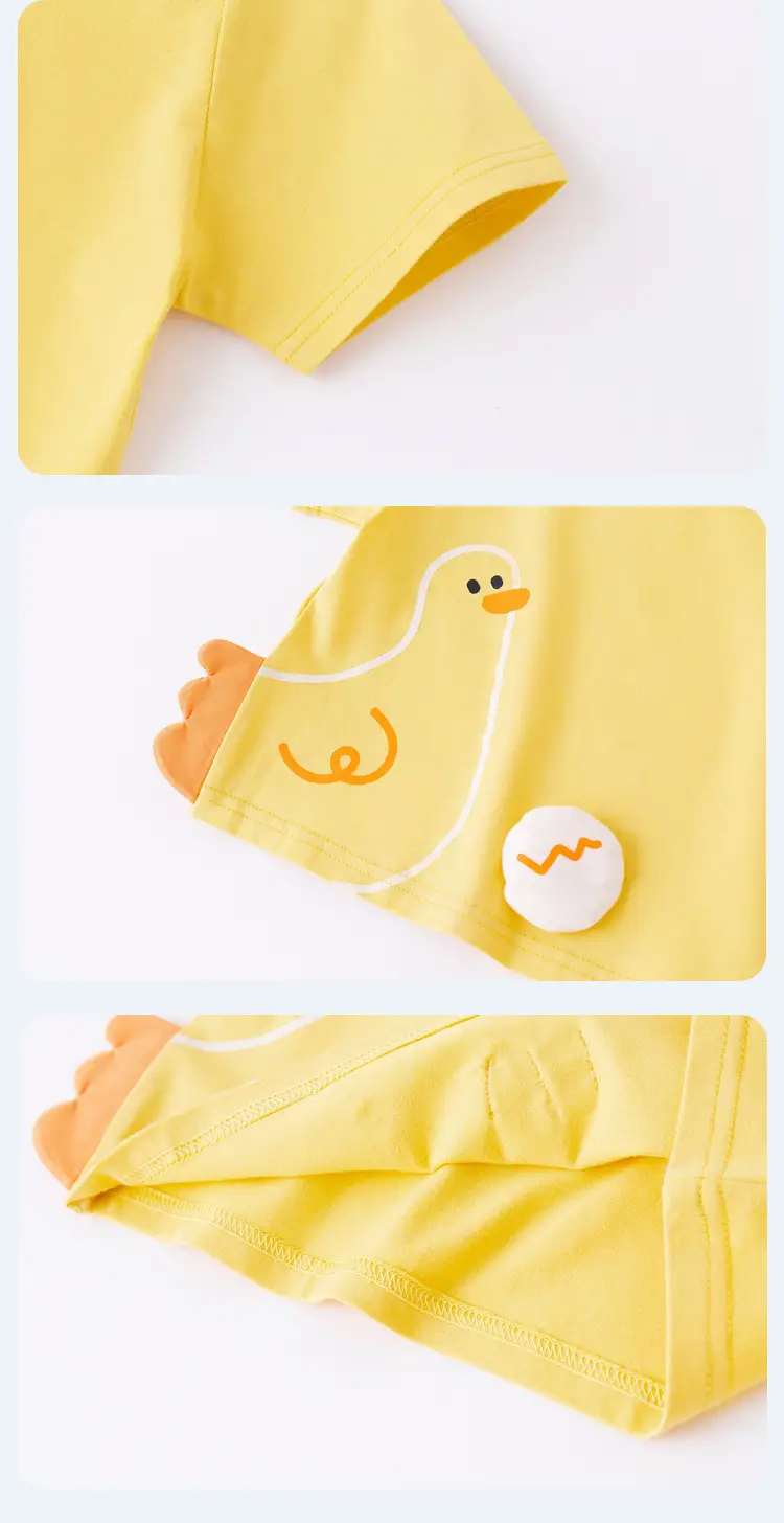 Baby Doodle T-Shirt White Short Sleeve Summer Boys Girls — feature 22