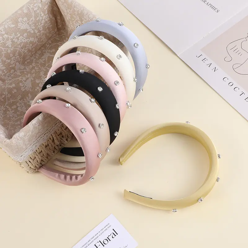 Korean Spring & Summer Hair Band with Rhinestones - Image 8
