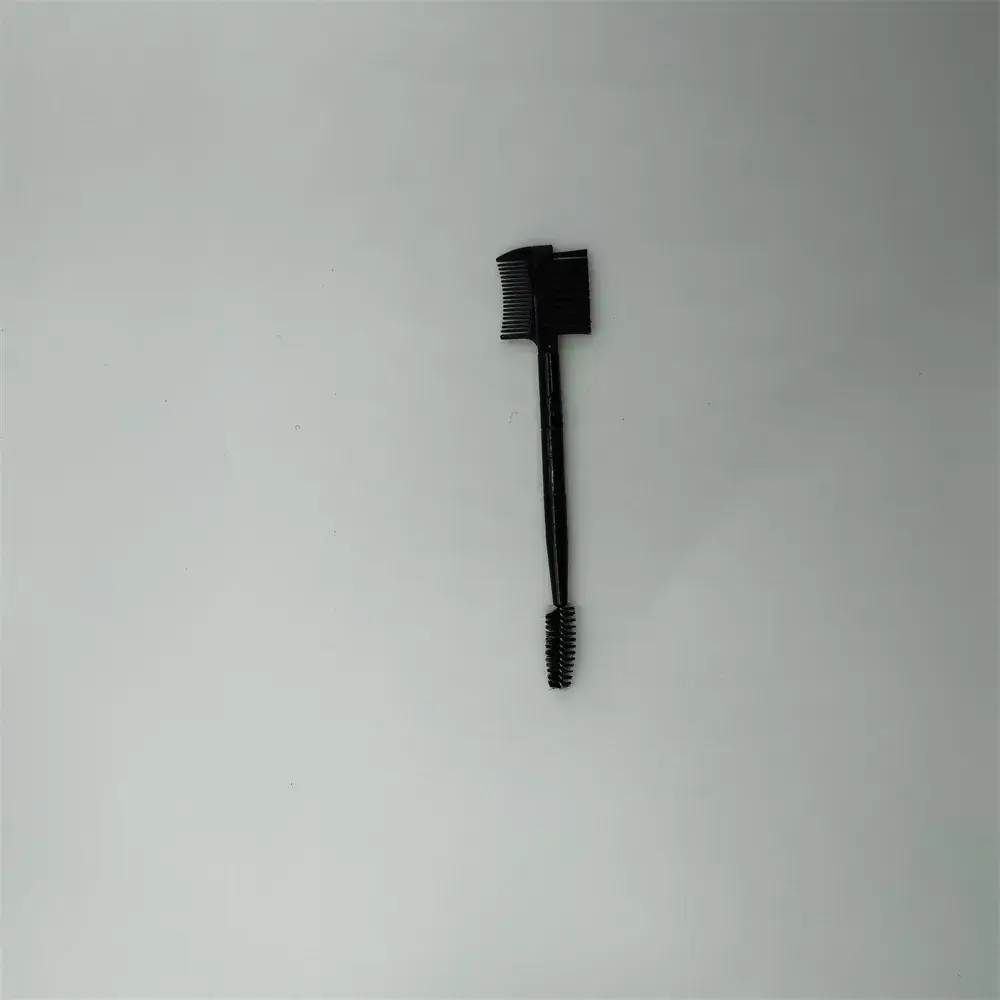 Short Handle Eyebrow Brush with Eyelash Roll & Brush - Image 3