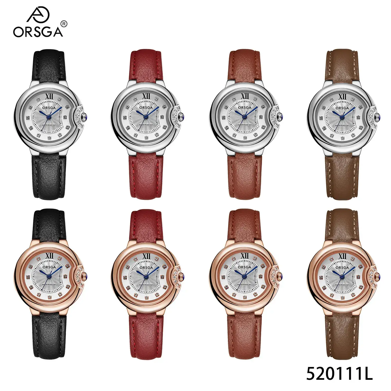 Women's Rose Gold Quartz Watch with Black Strap - Image 15