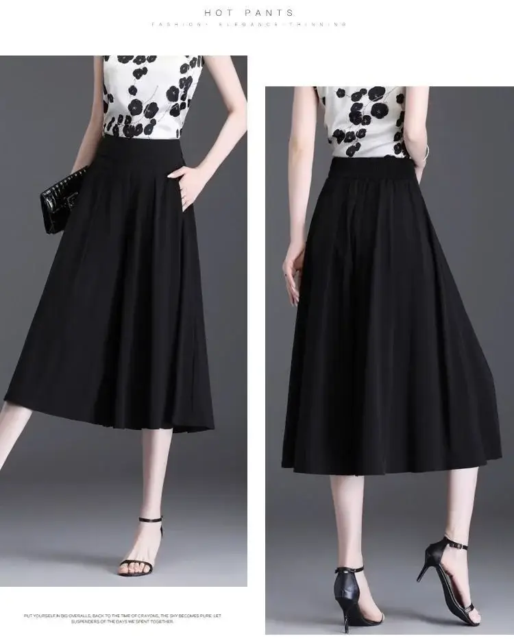 Women's Maroon Pleated Skirt High Waist Casual Summer 2024 — feature 6