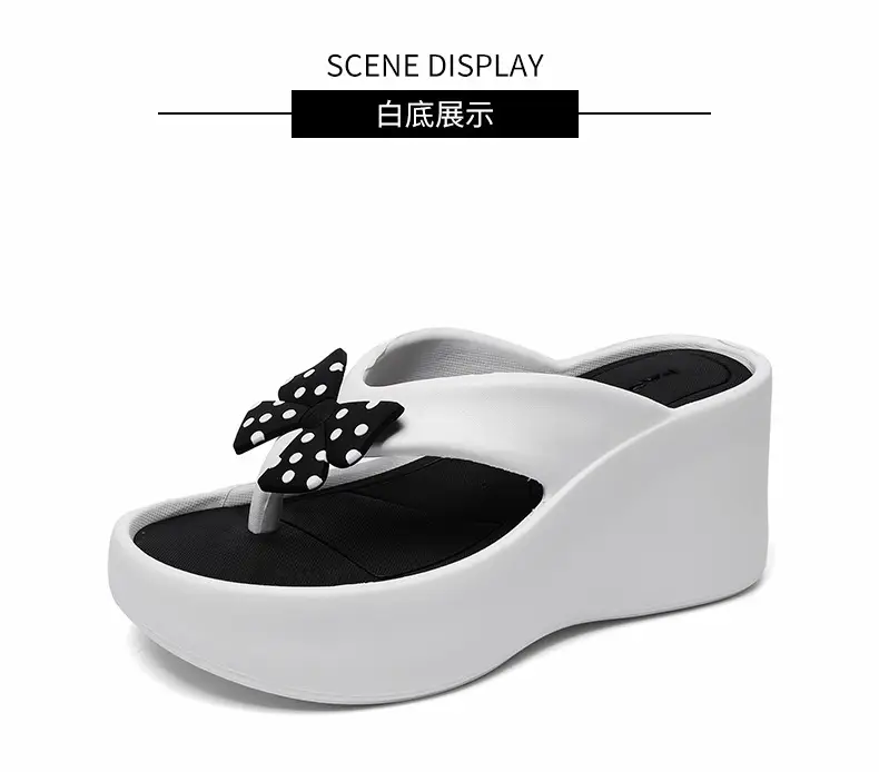 Summer Wedge-Heeled Slippers for Women, High-End Sandals, Thick-Soled Height-Increasing Shoes, High-Heeled Flip-Flops, Outdoor Wear Thong Sandals for Women — feature 18