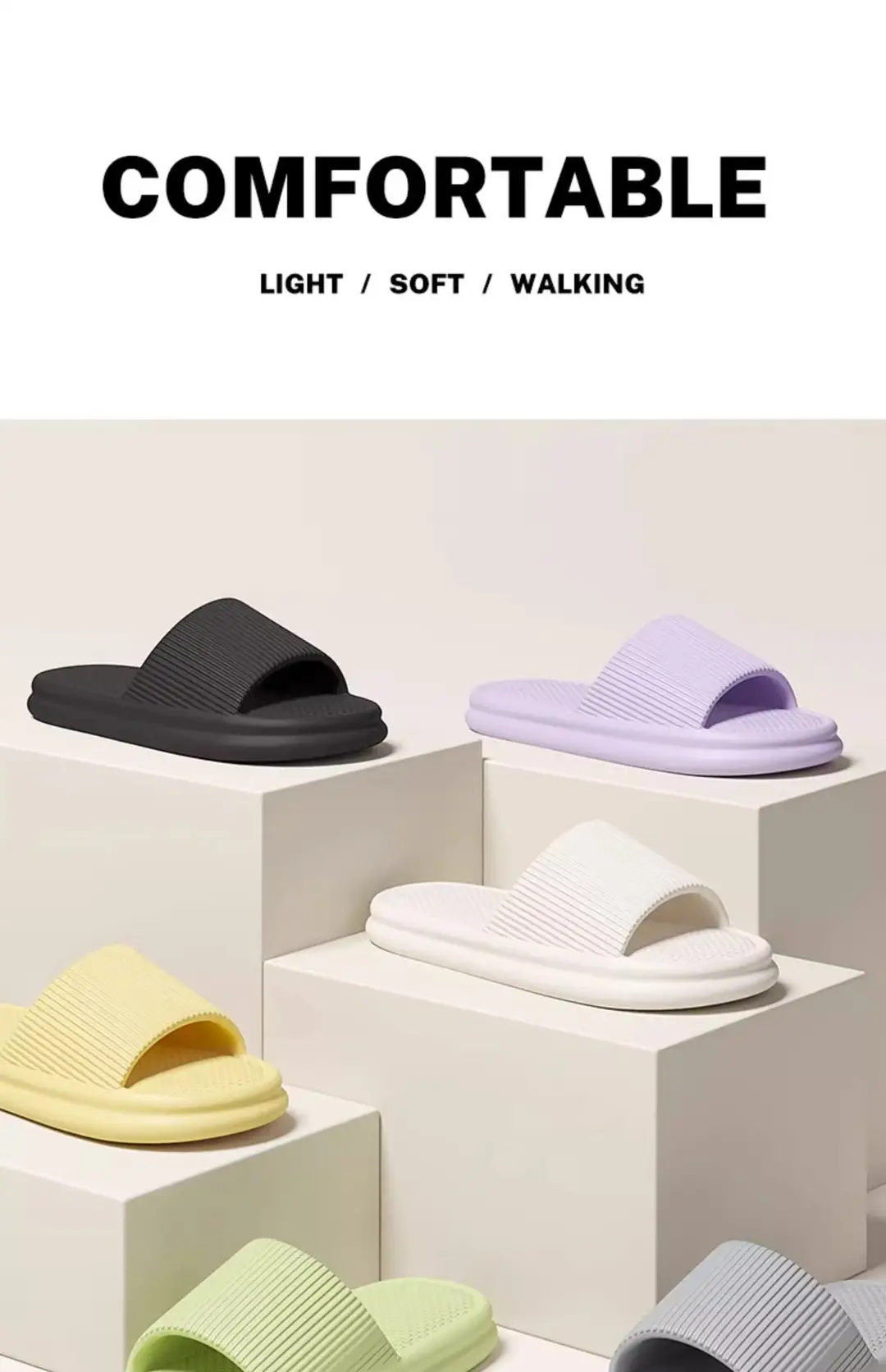 Slippers Men's Summer Home Indoor 2024 New Household Bathroom Non-slip Couple Eva Slippers Men's Slippers — feature 16