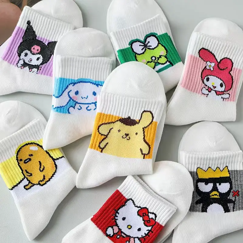 Sanrio Korea cute sports women's socks autumn and winter new cartoon animal women's socks manufacturers wholesale — feature 6