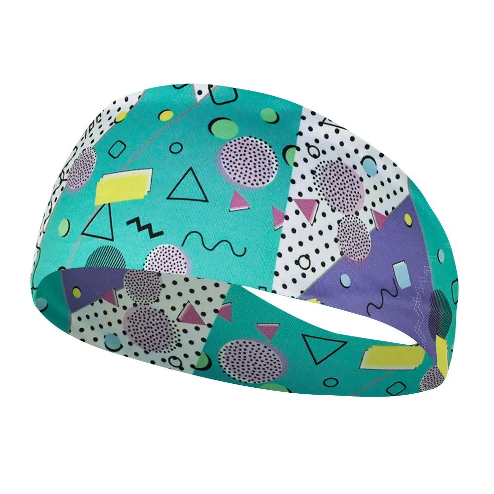 Retro Print Yoga Hair Band Orange Leopard Print - Image 12