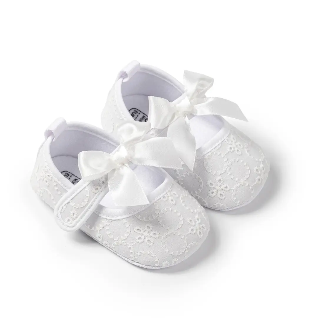 New Baby Shoes with Bow and Hollow Pattern, Princess Shoes, Toddler Shoes, Cloth Sole, Soft Sole, Baby Shoes - Image 6