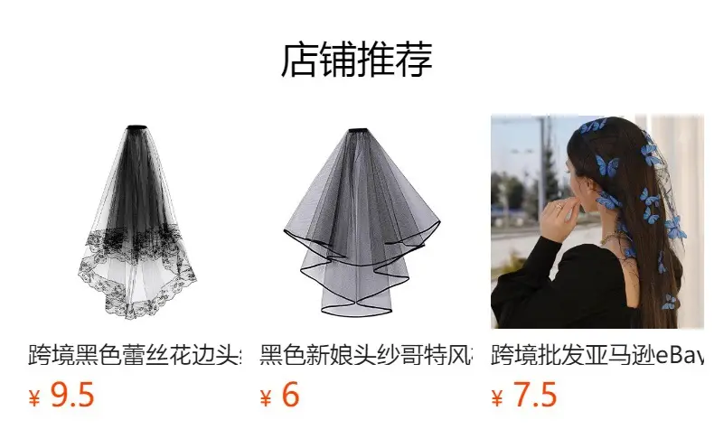 Black Lace Ghost Veil for Halloween & Cosplay Parties — feature 1