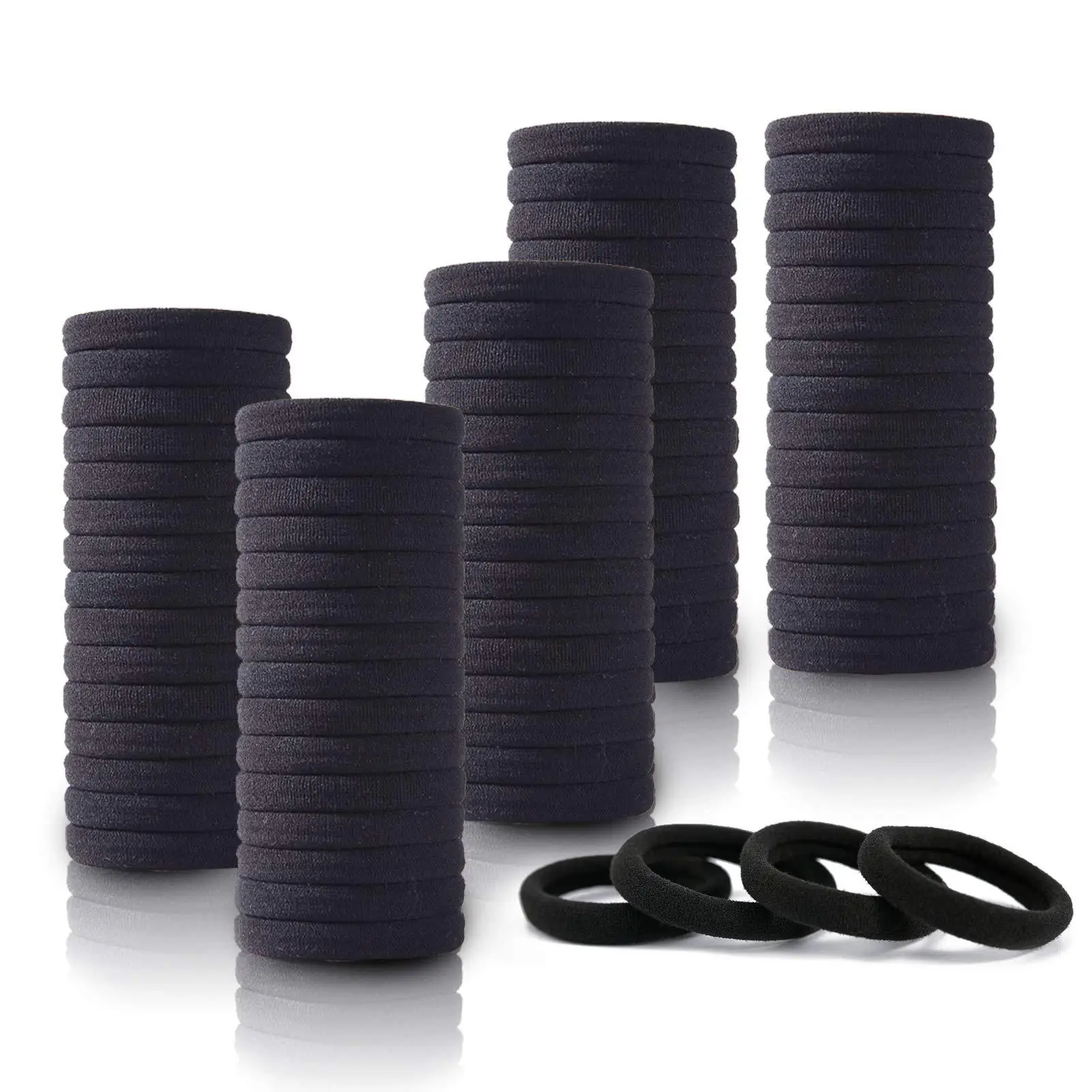 100 Pack Korean Style Hair Rings with High Elasticity - Image 17