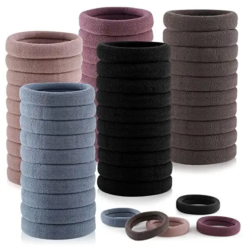 100 Pack Korean Style Hair Rings with High Elasticity - Image 18