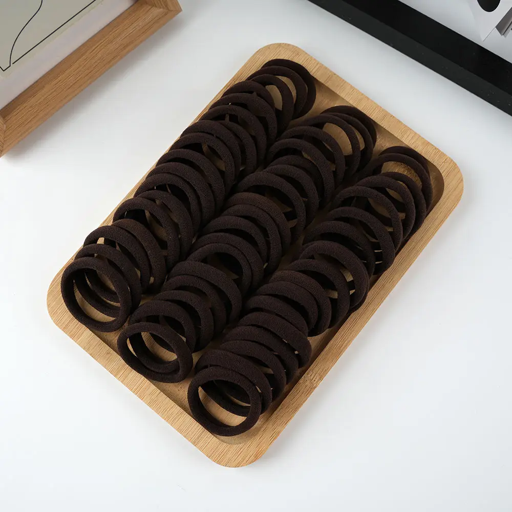 100 Pack Korean Style Hair Rings with High Elasticity - Image 10