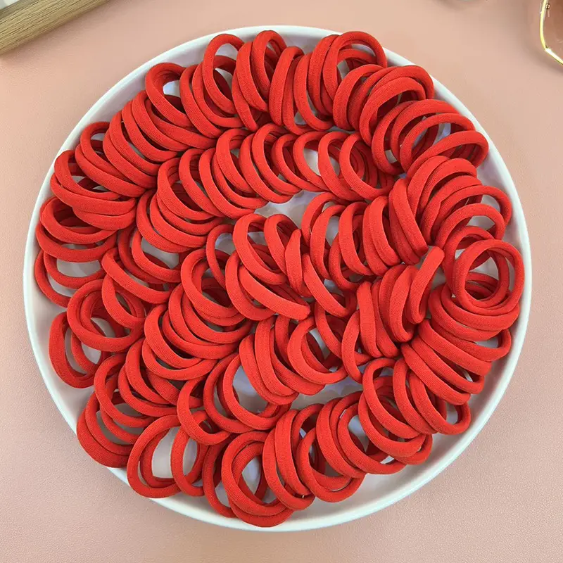 100 Pack Korean Style Hair Rings with High Elasticity - Image 11