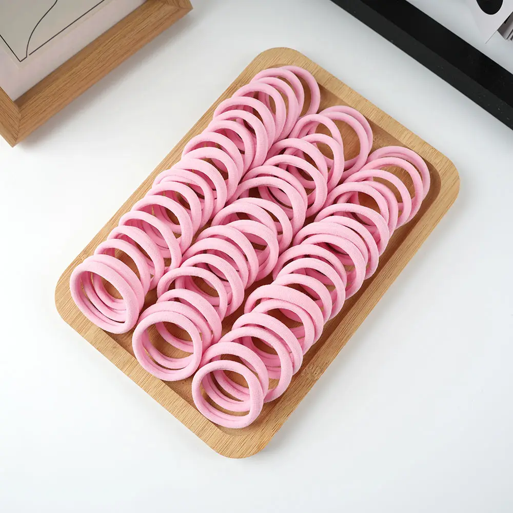100 Pack Korean Style Hair Rings with High Elasticity - Image 14